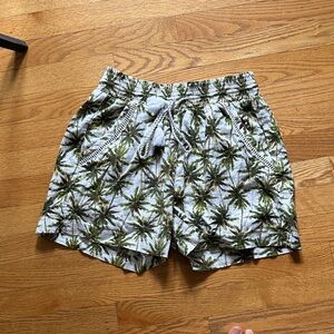 Briggs New York Green Palm Print Shorts